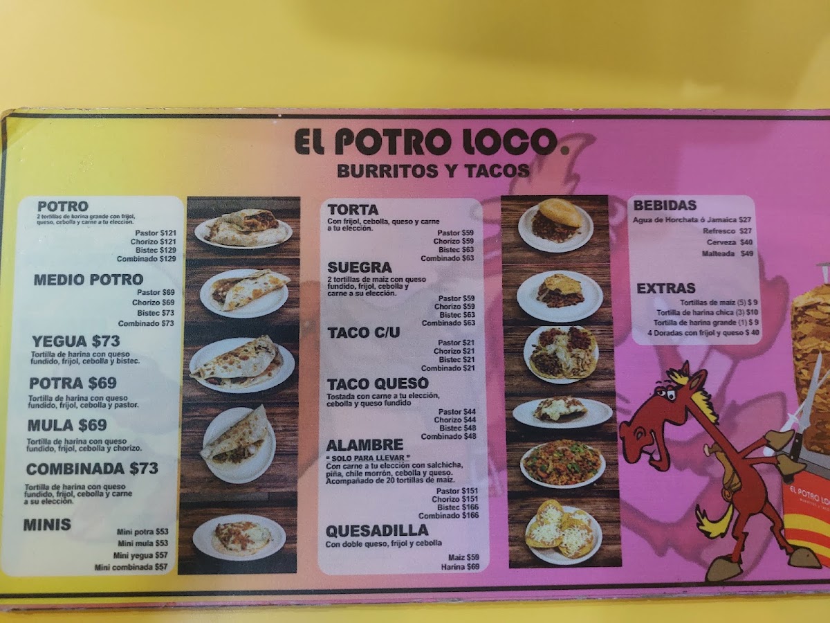 El Potro Loco Menu Photo 10