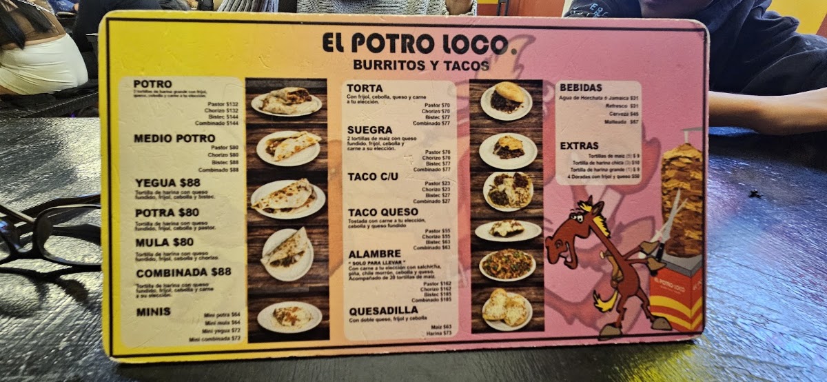 El Potro Loco Menu Photo 5