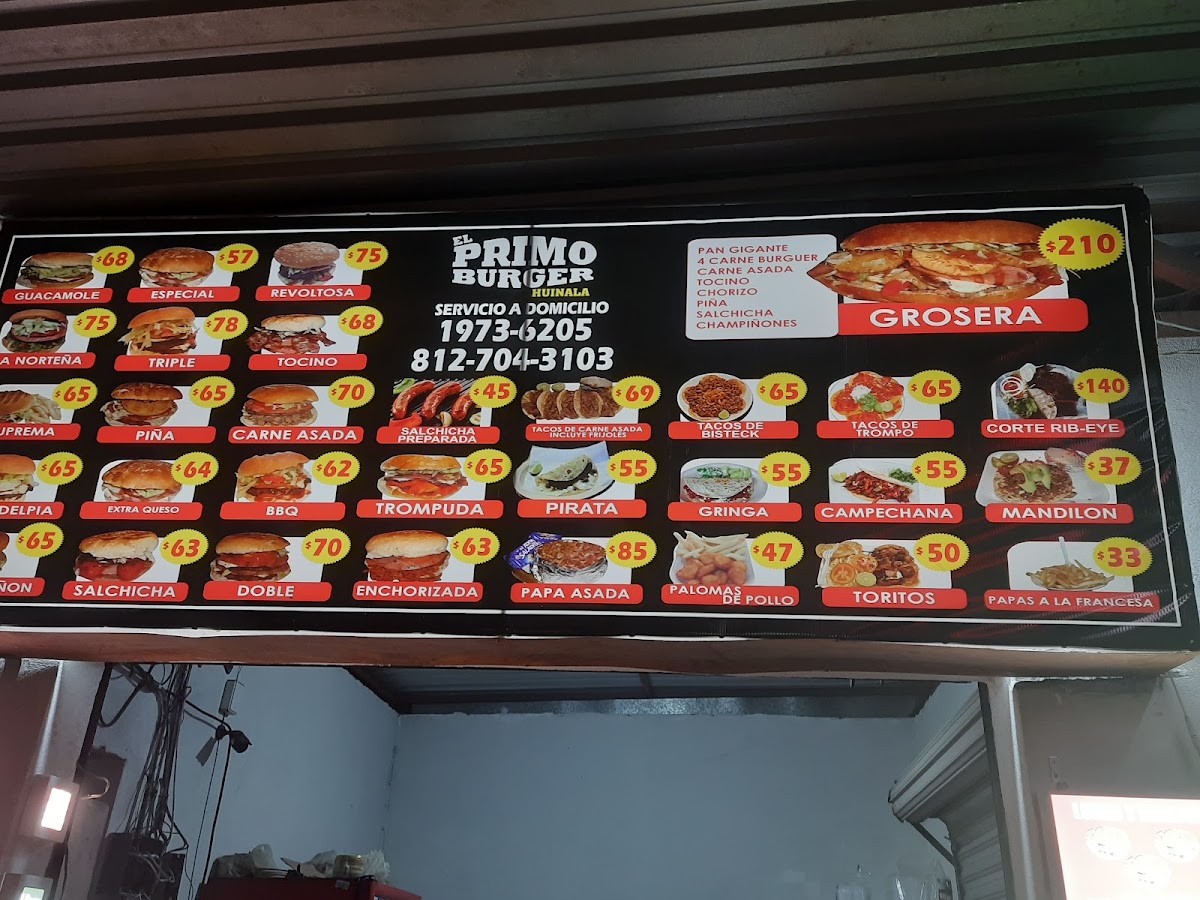 El Primo Burger Huinala Menu Photo 4