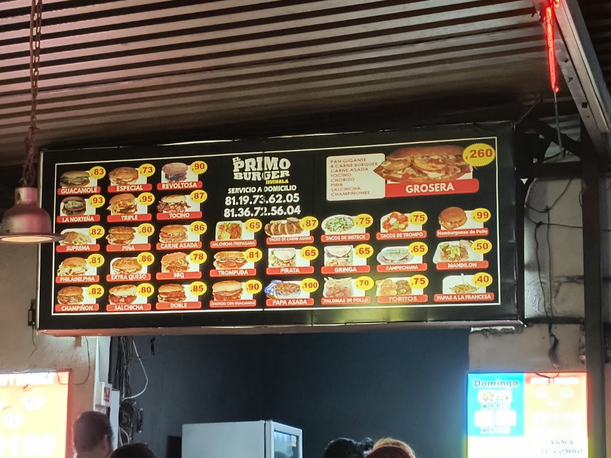 El Primo Burger Huinala Menu Photo 6