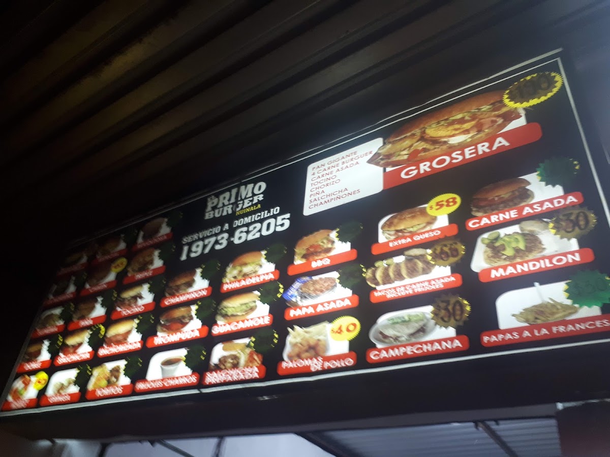 El Primo Burger Huinala Menu Photo 7