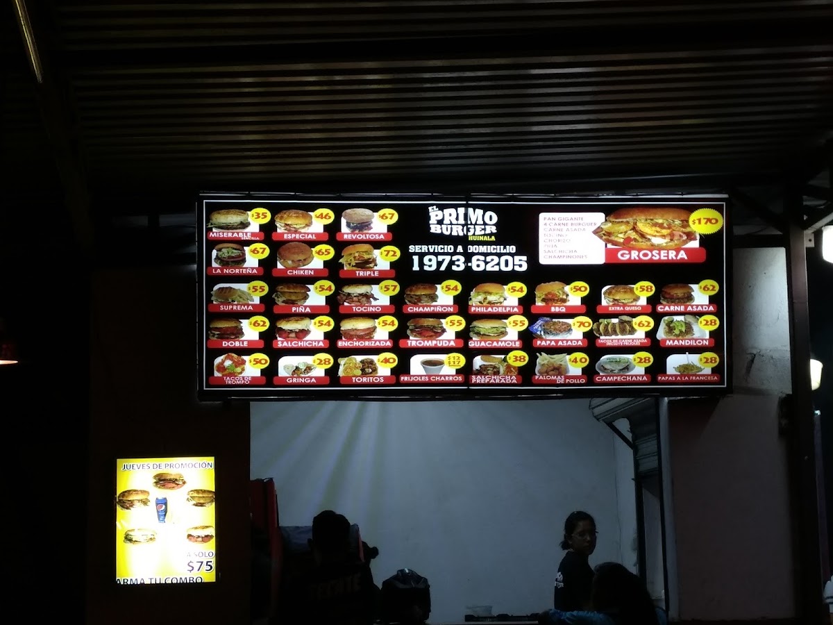 El Primo Burger Huinala Menu Photo 9