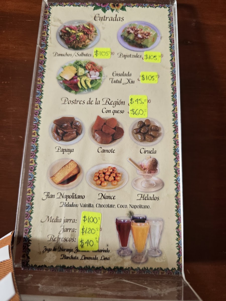 El Principe Tutul Xiu Ticul Menu Photo 2