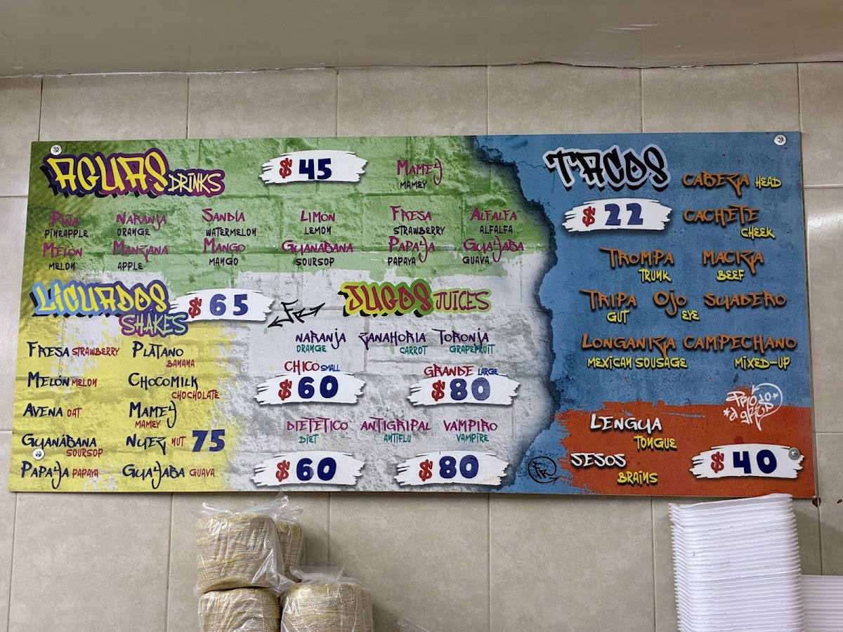 El Progreso Menu