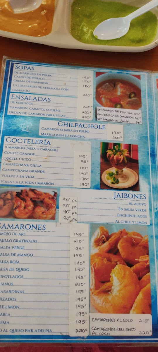 El Puerto de Alvarado Menu
