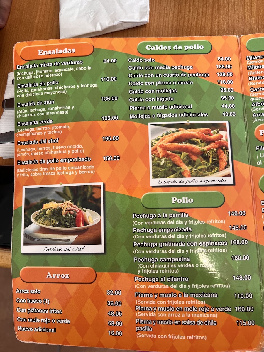 El Regreso Menu Photo 5