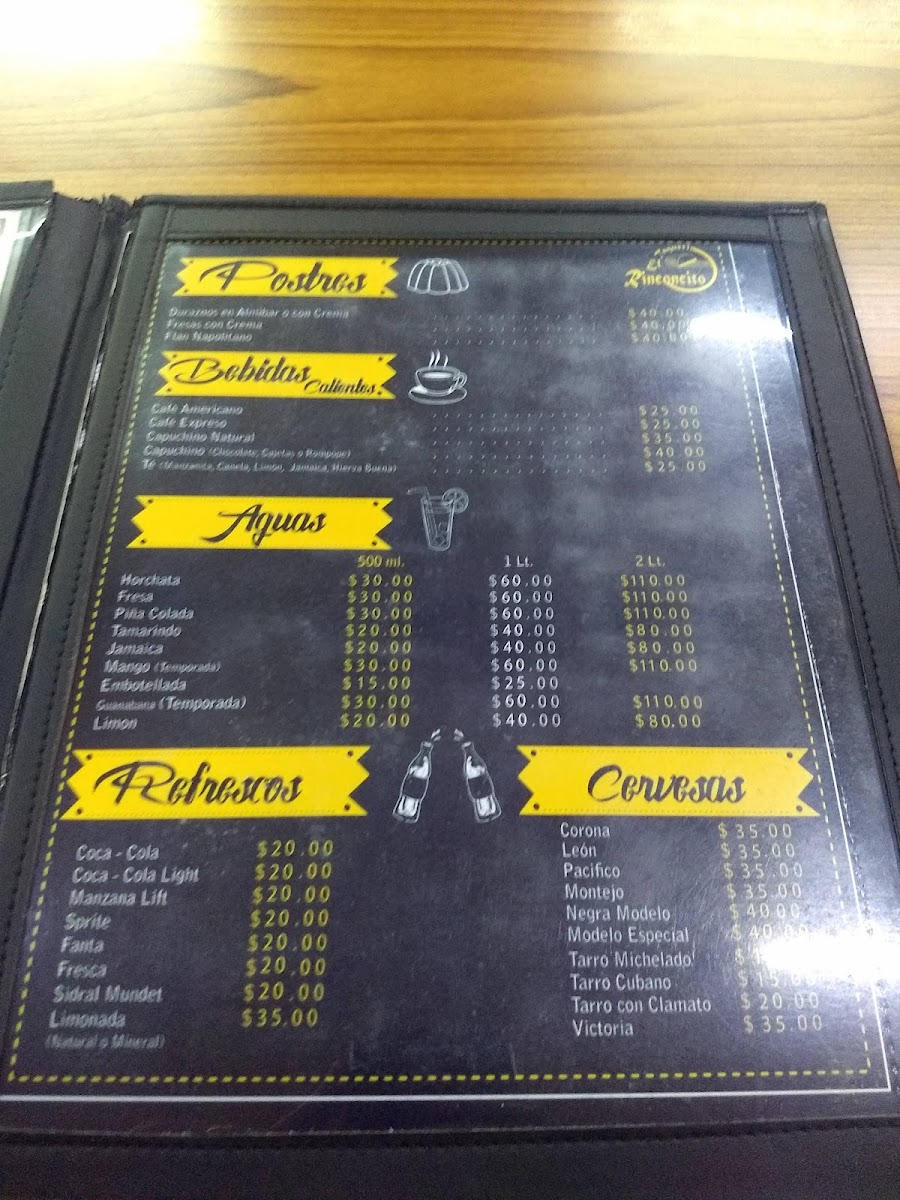 El Rinconcito Menu Photo 7