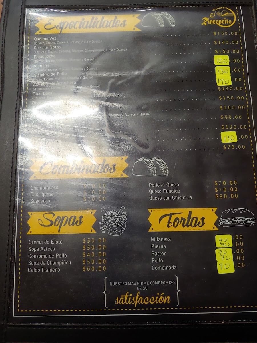 El Rinconcito Menu Photo 8