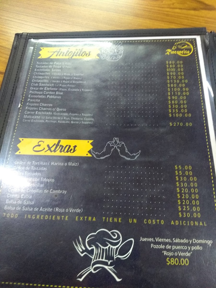 El Rinconcito Menu Photo 9
