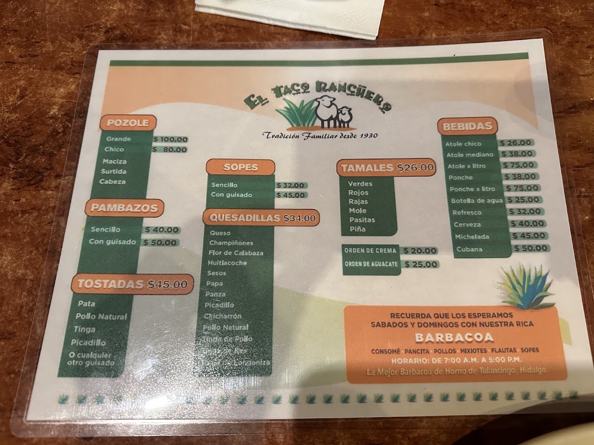 El Taco Ranchero Menu Photo 4