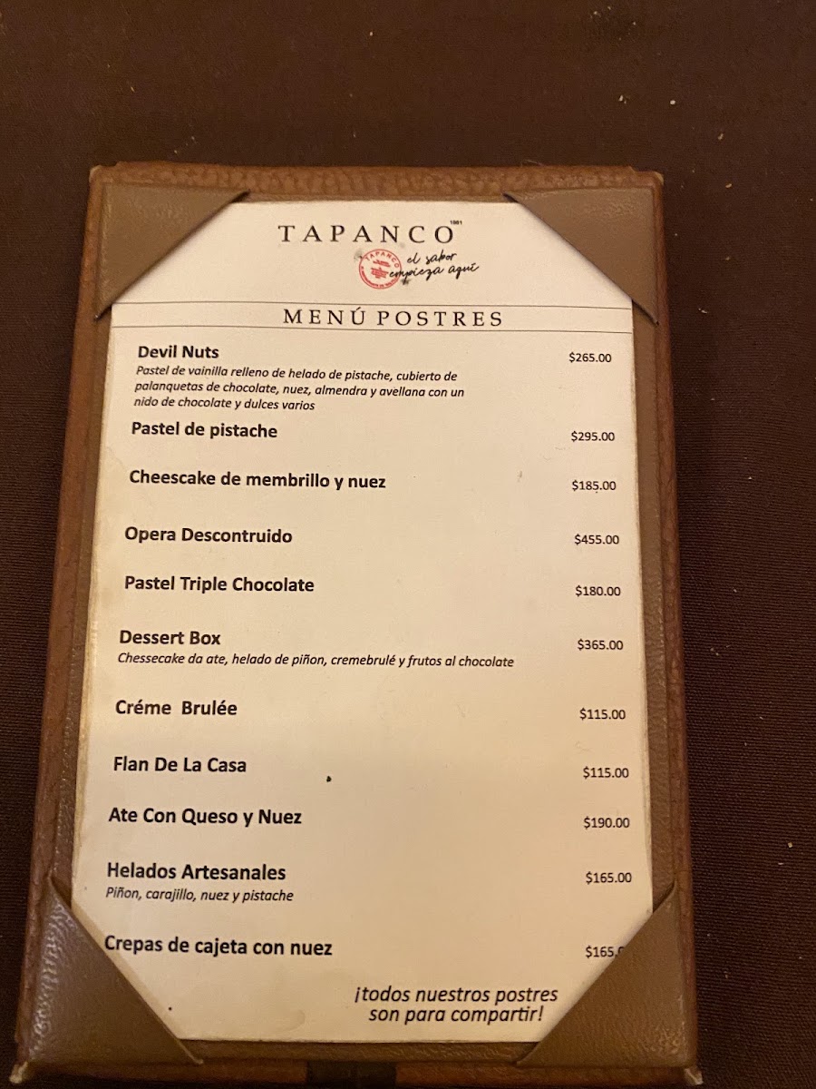 El Tapanco Menu Photo 3