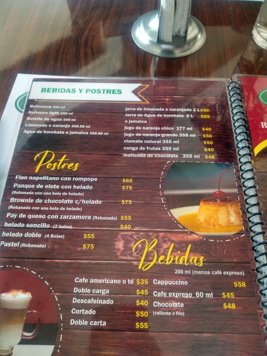 El Tejado Menu Photo 3