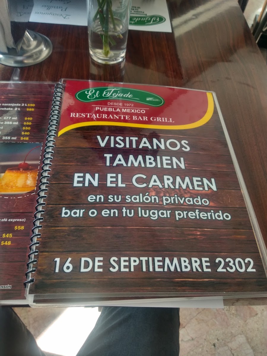 El Tejado Menu Photo 8