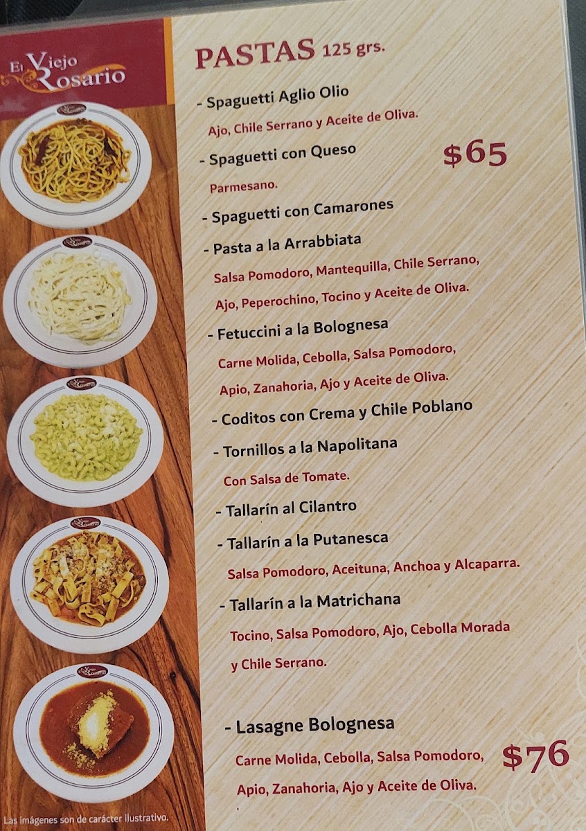 El Viejo Rosario Menu Photo 2