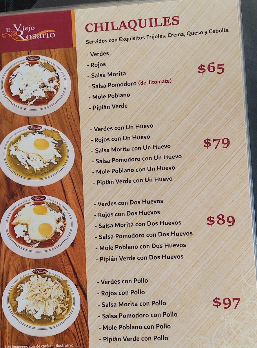 El Viejo Rosario Menu Photo 4