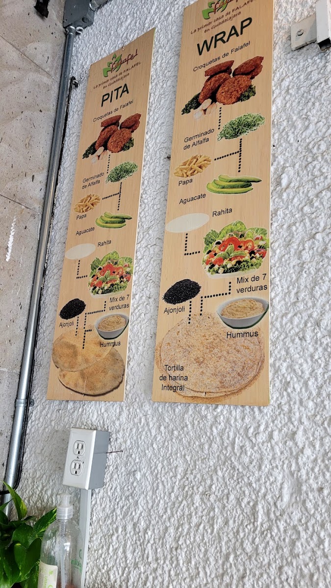 Falafel Suc. Marsella Menu