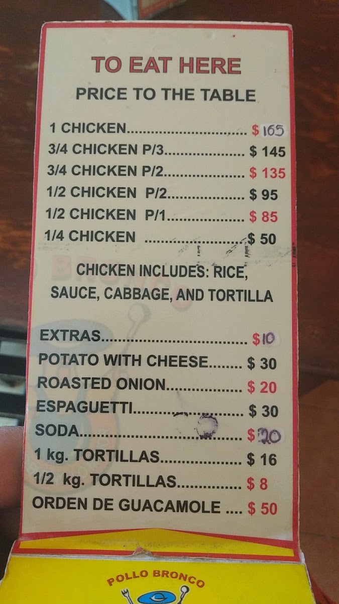 Fastfood El Pollo Bronco Menu Photo 5