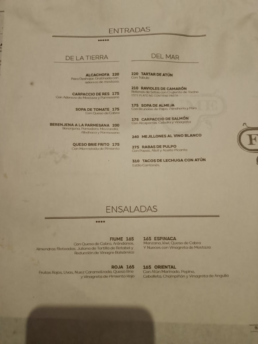 Fiume 37 Menu Photo 4