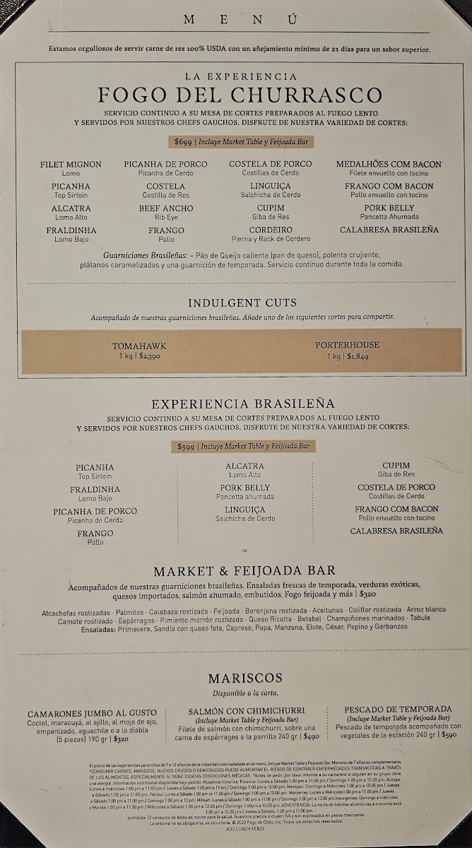 Fogo De Chao Menu Photo 3