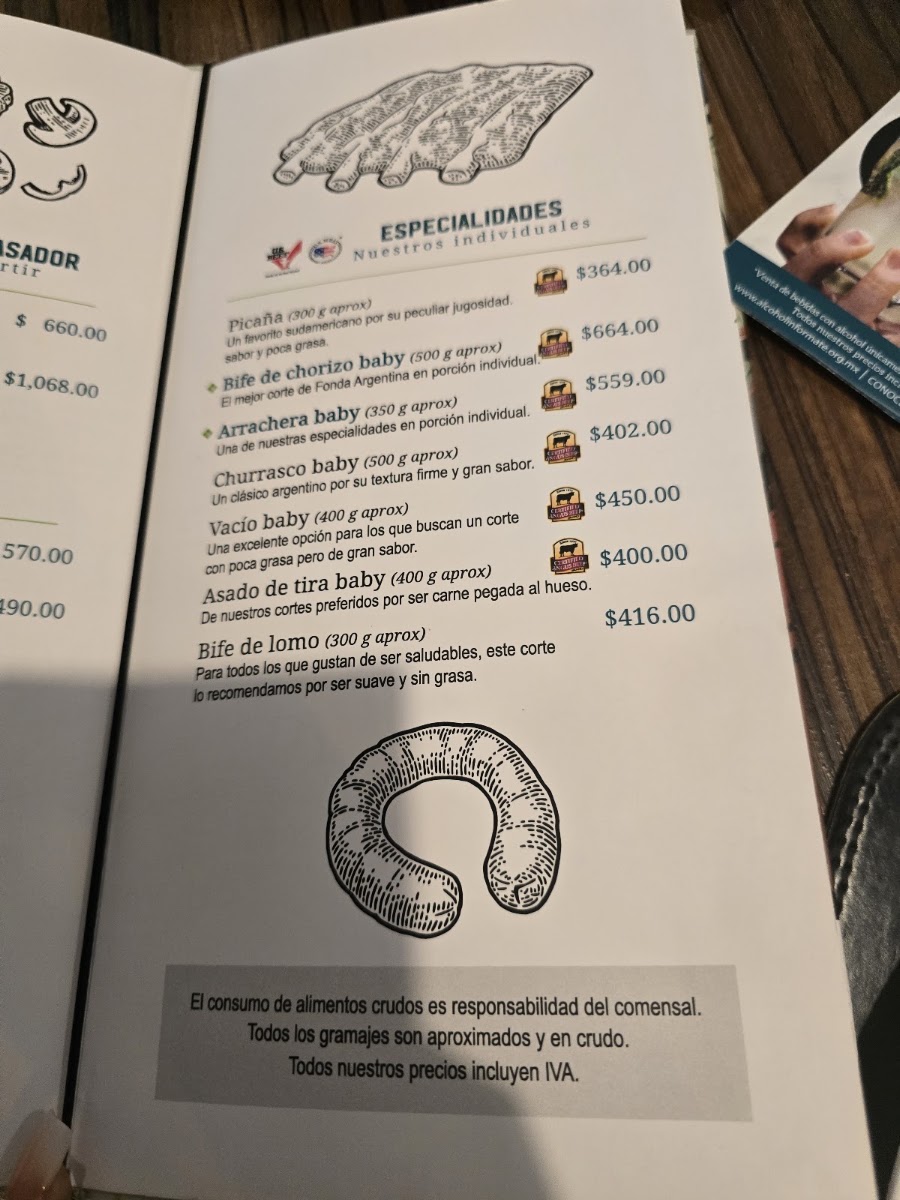 Fonda Argentina Nápoles Menu Photo 10