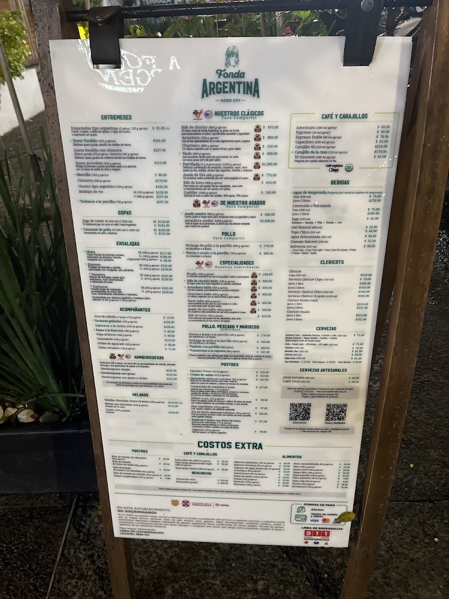 Fonda Argentina Nápoles Menu Photo 7