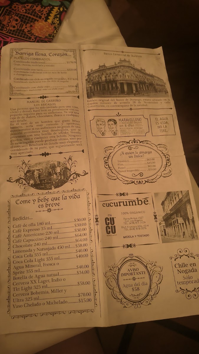 Fonda De La Tia Chona Menu Photo 3
