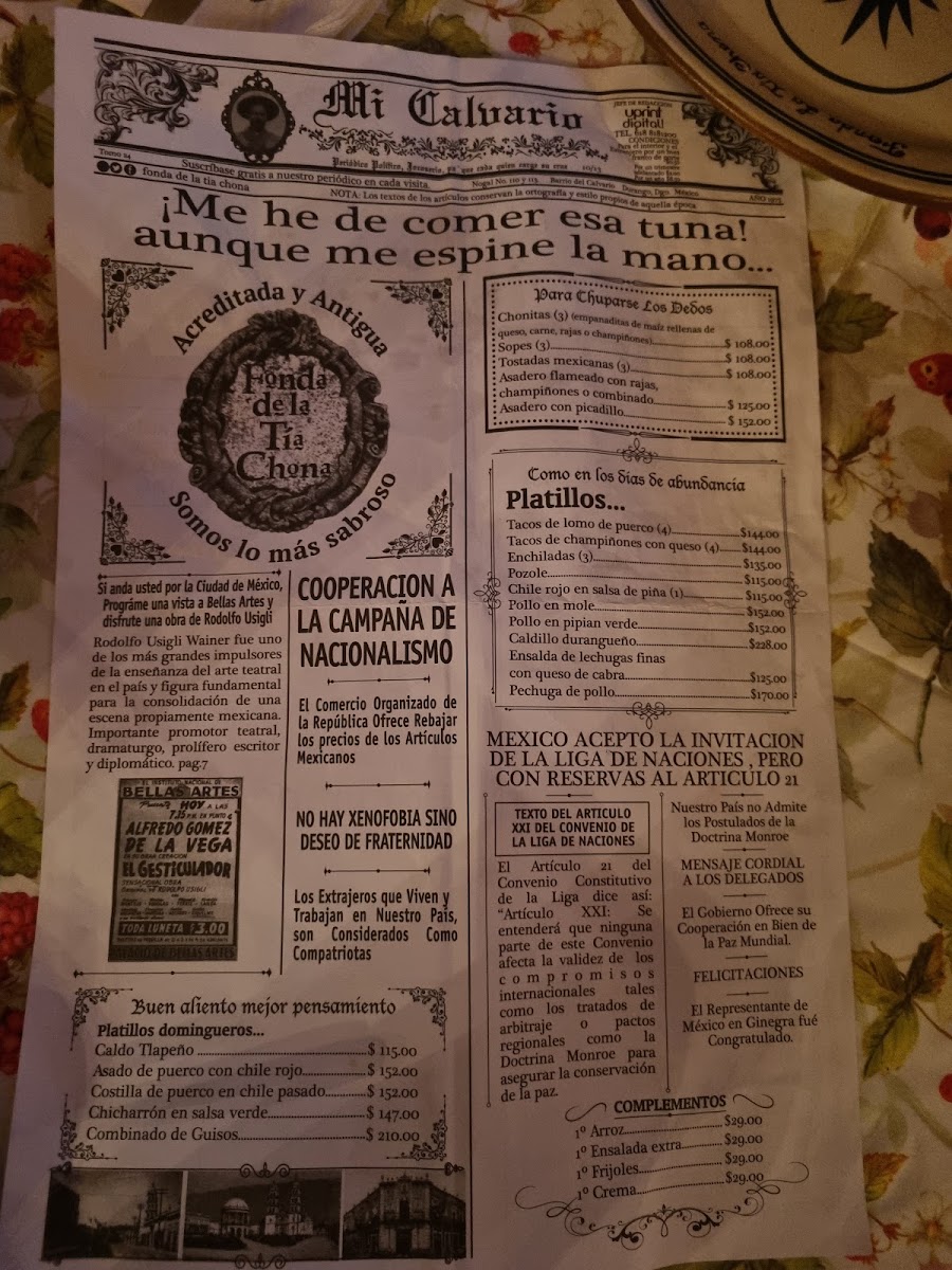 Fonda De La Tia Chona Menu Photo 8