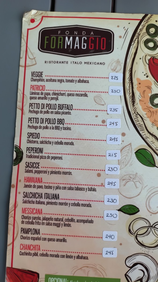 Fonda Formaggio Menu Photo 6