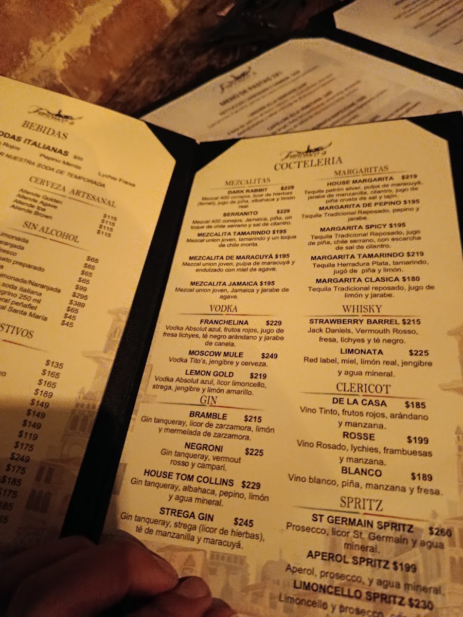 Francesco's Restaurante Italiano Y Pizza Menu Photo 10