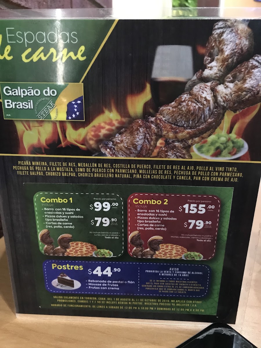 Galpão Do Brasil Menu Photo 2