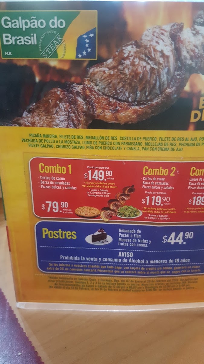 Galpão Do Brasil Menu Photo 5