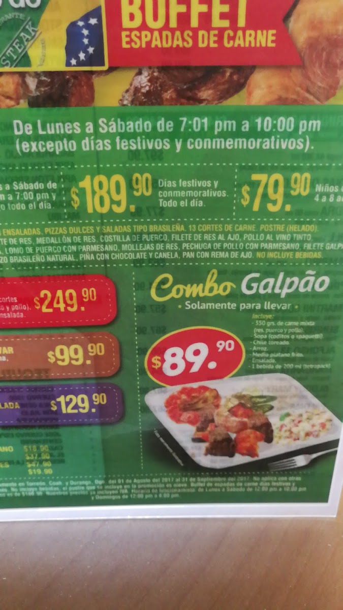 Galpão Do Brasil Menu Photo 8
