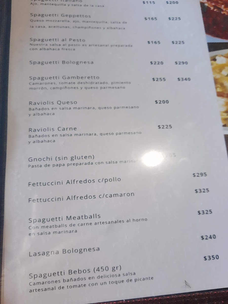 GEPPETTOS PIZZERIA & BISTRO Menu Photo 7