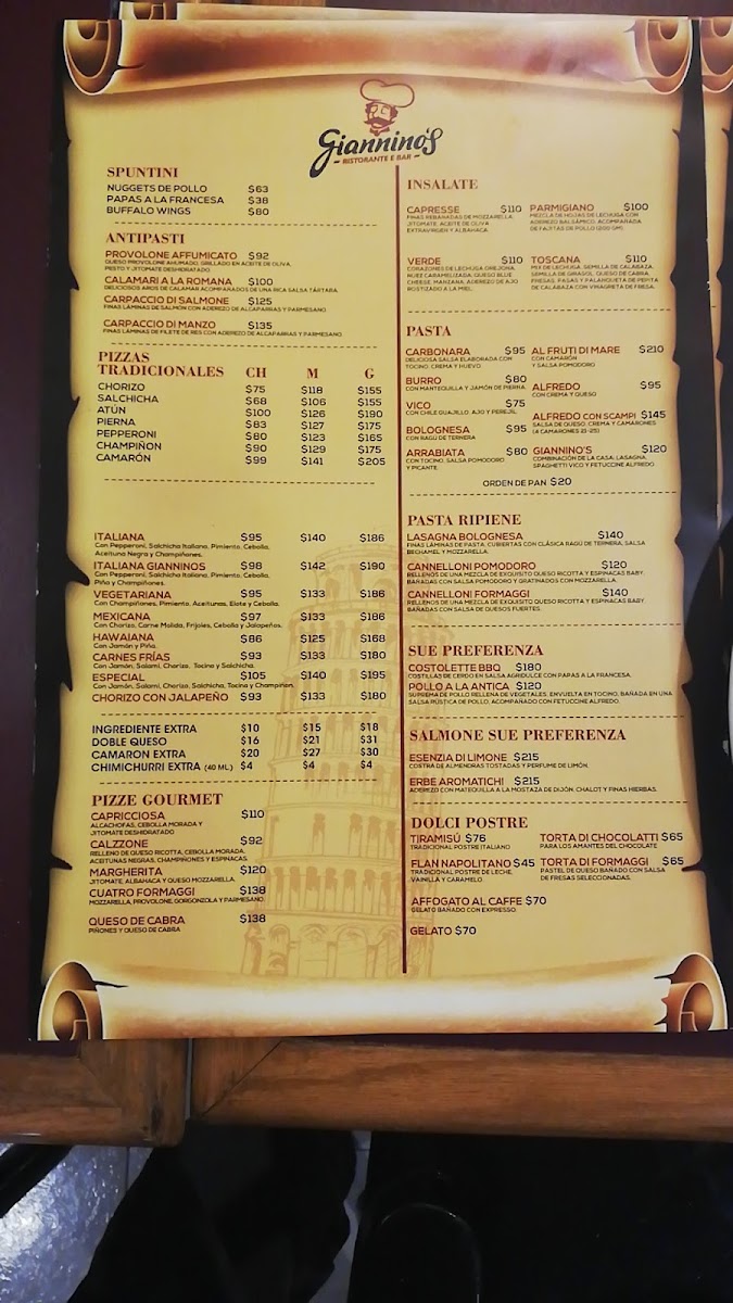 Giannino's Campestre Menu Photo 2