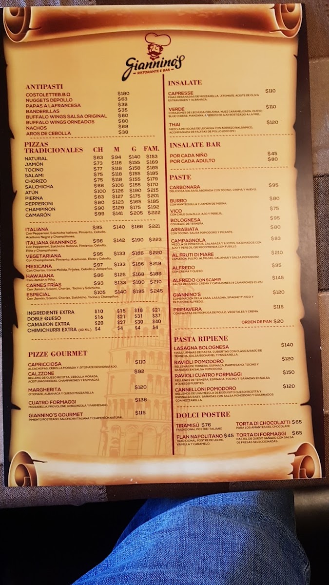 Giannino´s Renacimiento Menu Photo 8