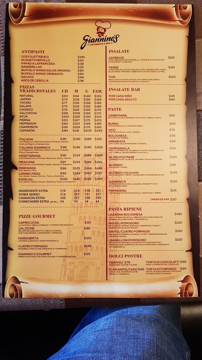 Giannino´s Renacimiento Menu Photo 9