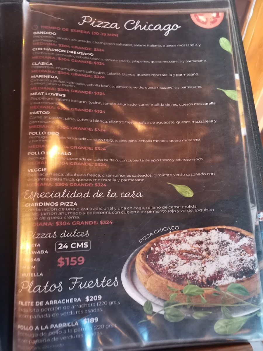 Giardinos Pizza Menu Photo 2