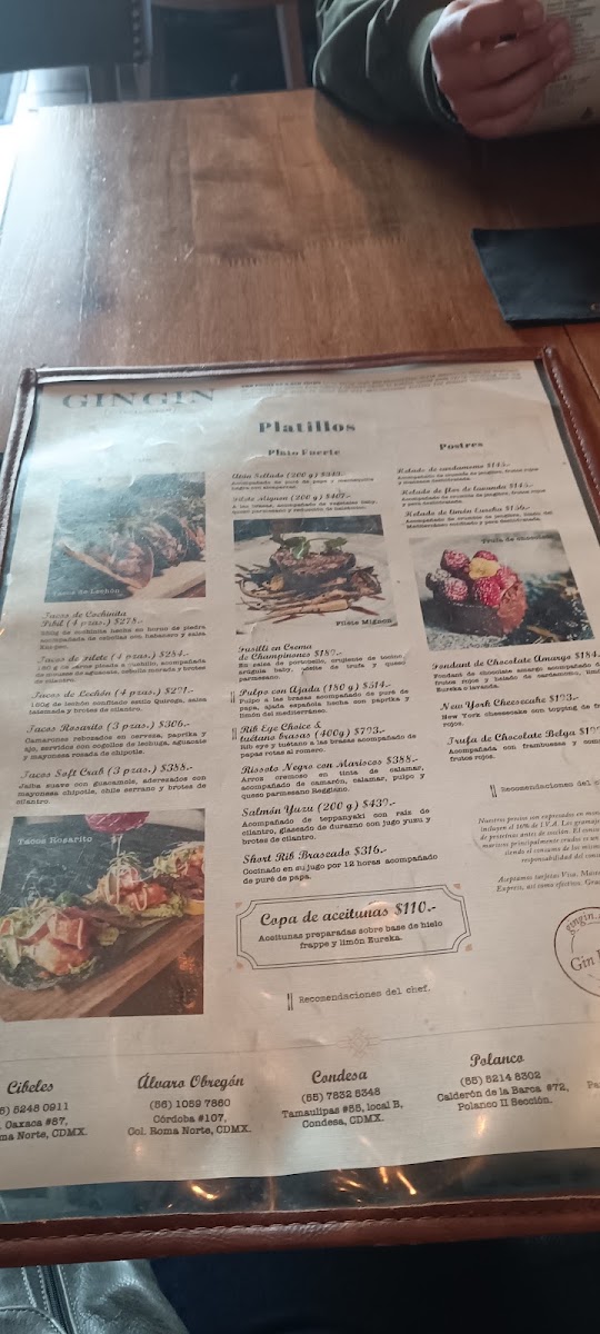 Gin Gin Alvaro Obregon Menu Photo 10