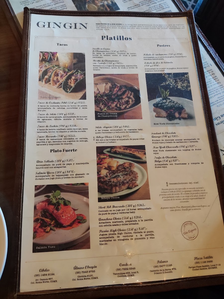 Gin Gin Alvaro Obregon Menu Photo 5