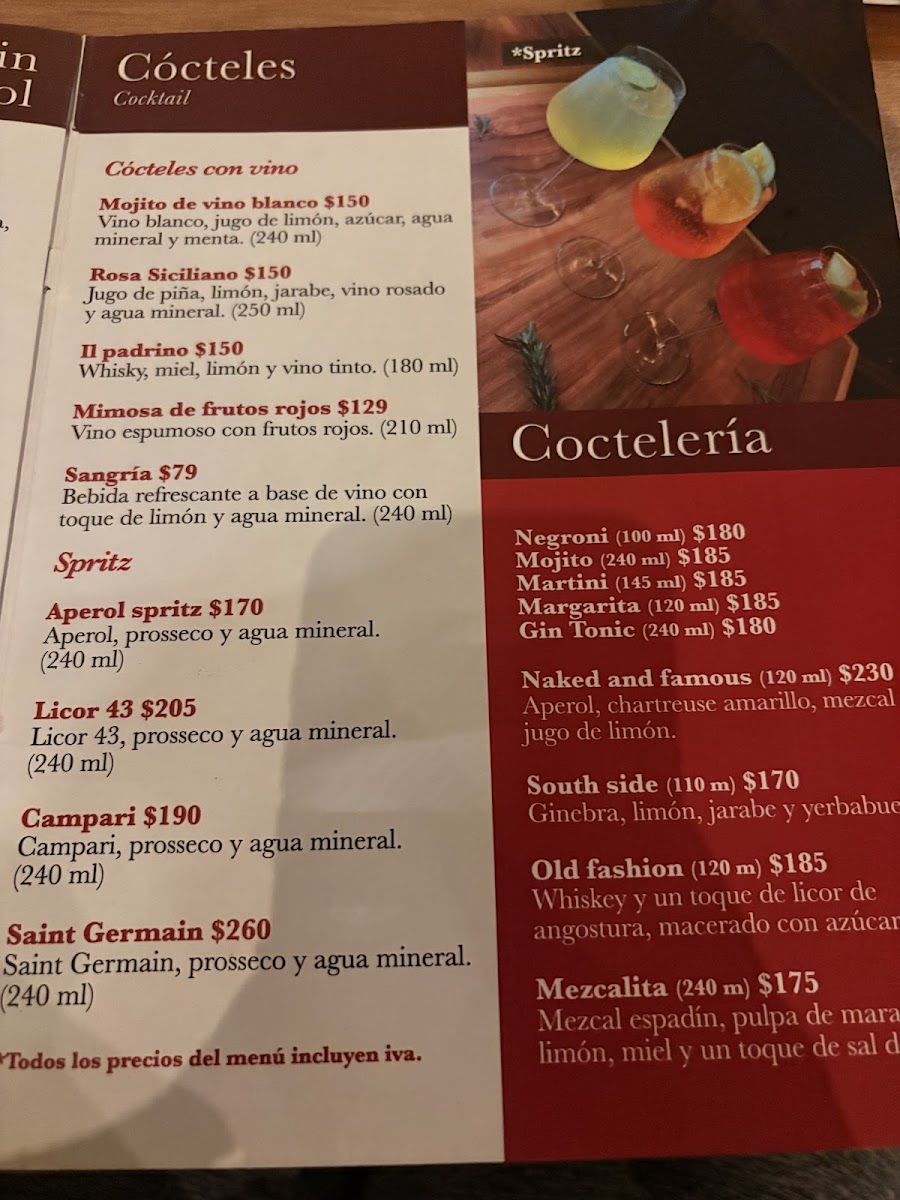 Giulietta Ristorante Winebar By Da Fabio Menu Photo 8