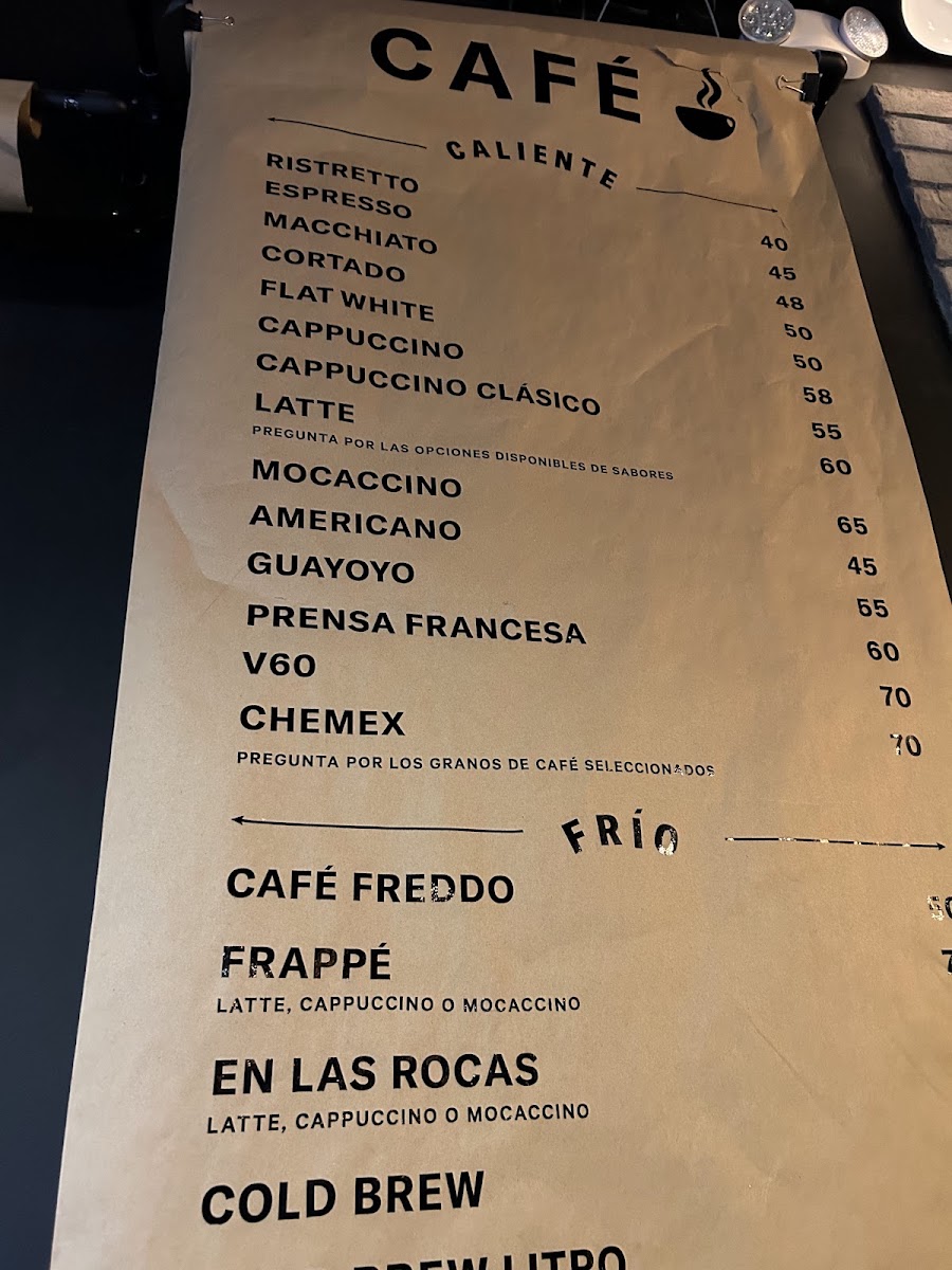 Guayoyo Café Menu Photo 3