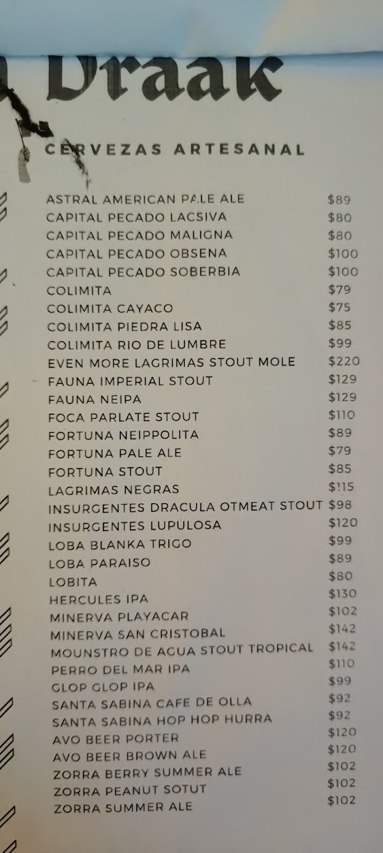 Gulden Draak Menu Photo 3