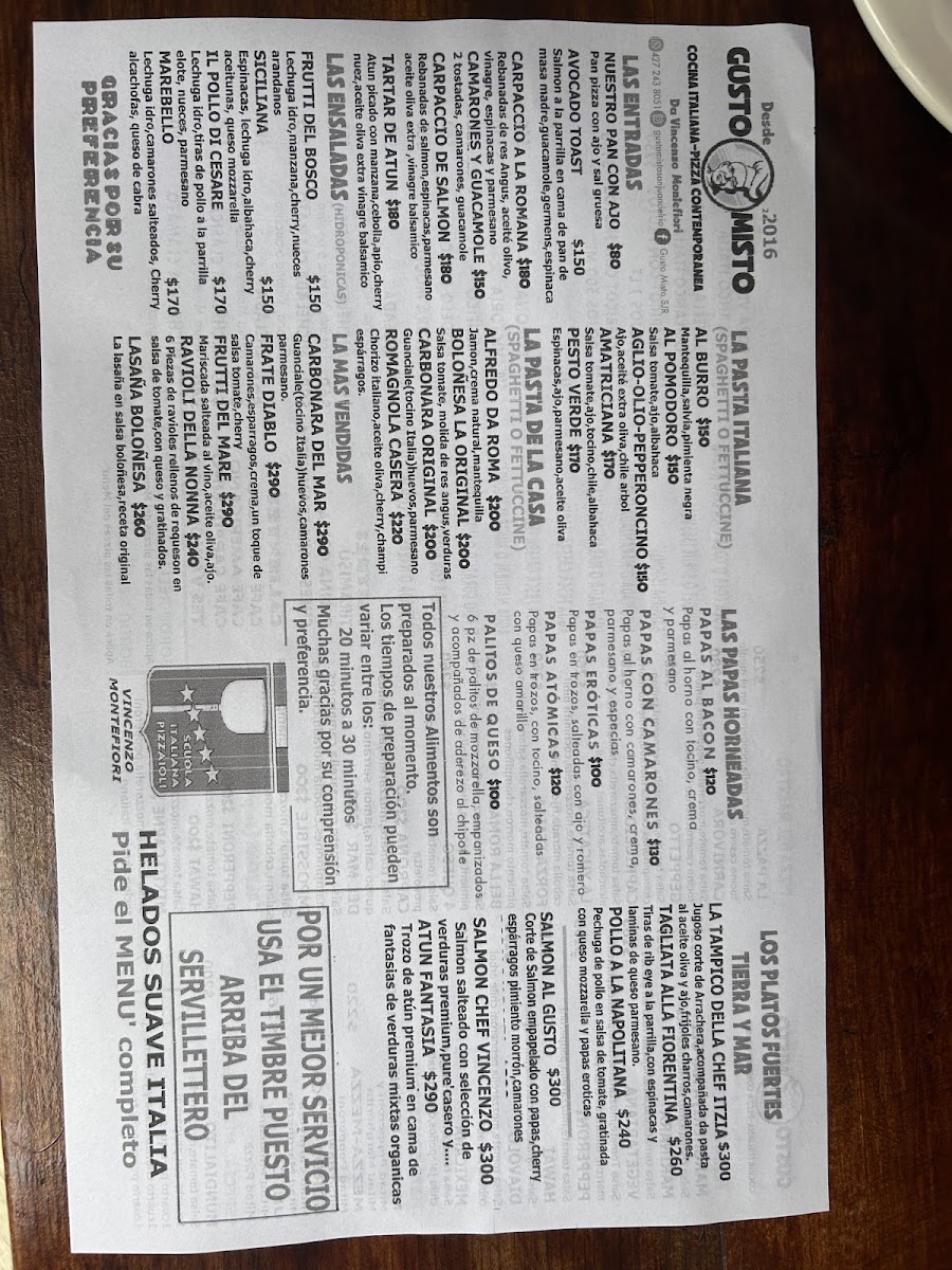 Gusto Misto Menu Photo 10