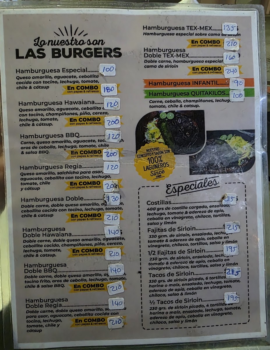 Hamburguesas Lucas Menu