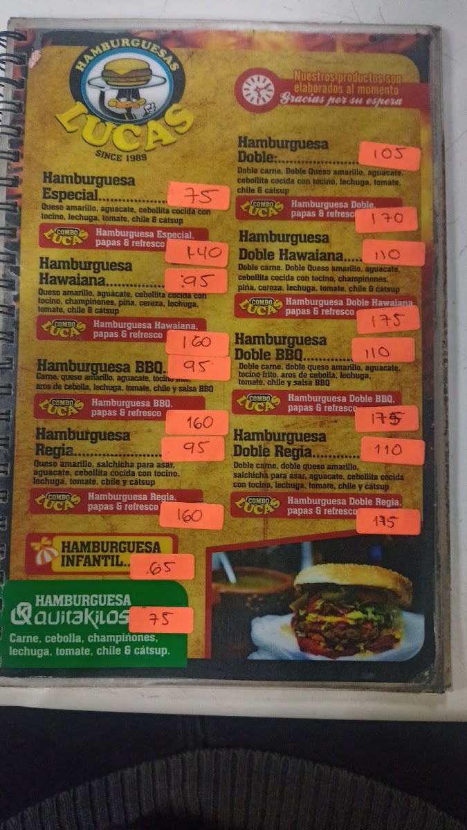 Hamburguesas Lucas Menu Photo 2