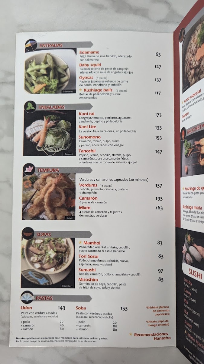Hanasho Sushi Bar Menu Photo 4