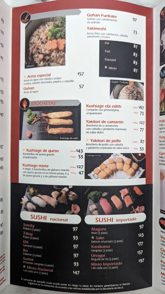 Hanasho Sushi Bar Menu Photo 6