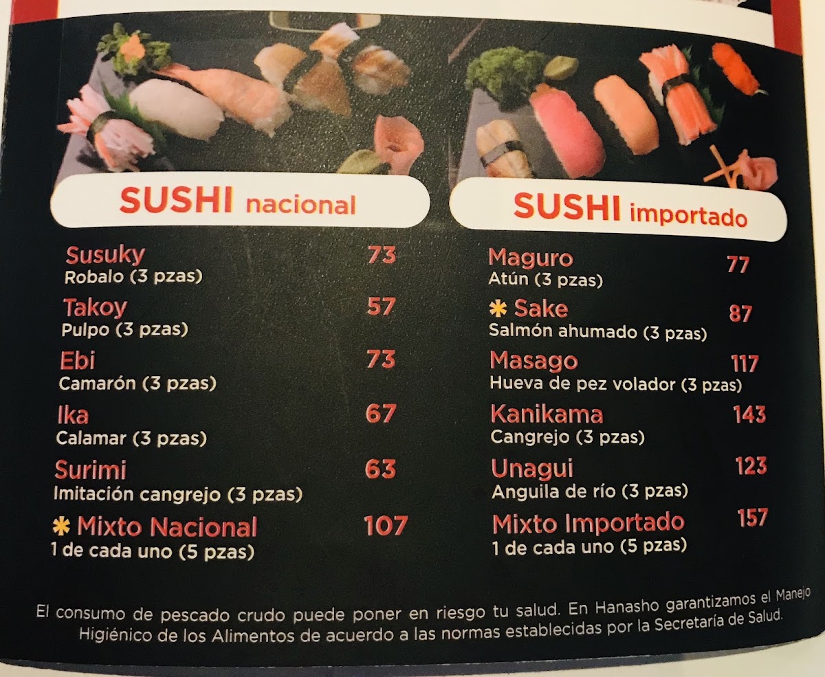 Hanasho Sushi Bar Menu Photo 9