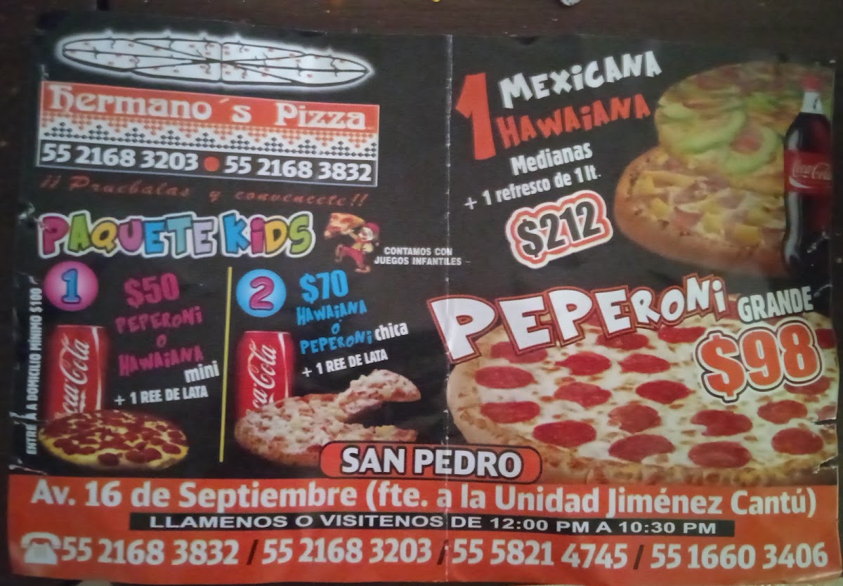 Hermano's Pizza Menu Photo 5