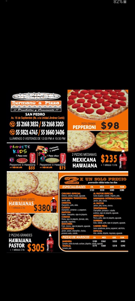 Hermano's Pizza Menu Photo 6